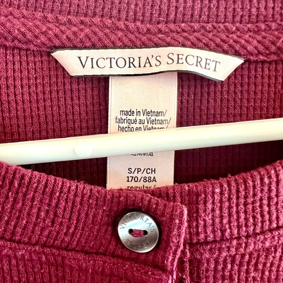 Victoria's Secret Burgundy Pajama Lounge Set Small - Picture 3 of 6